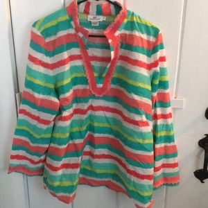 Vineyard vines Pastel striped tunic